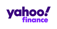 a purple background with the words yahoo finance.