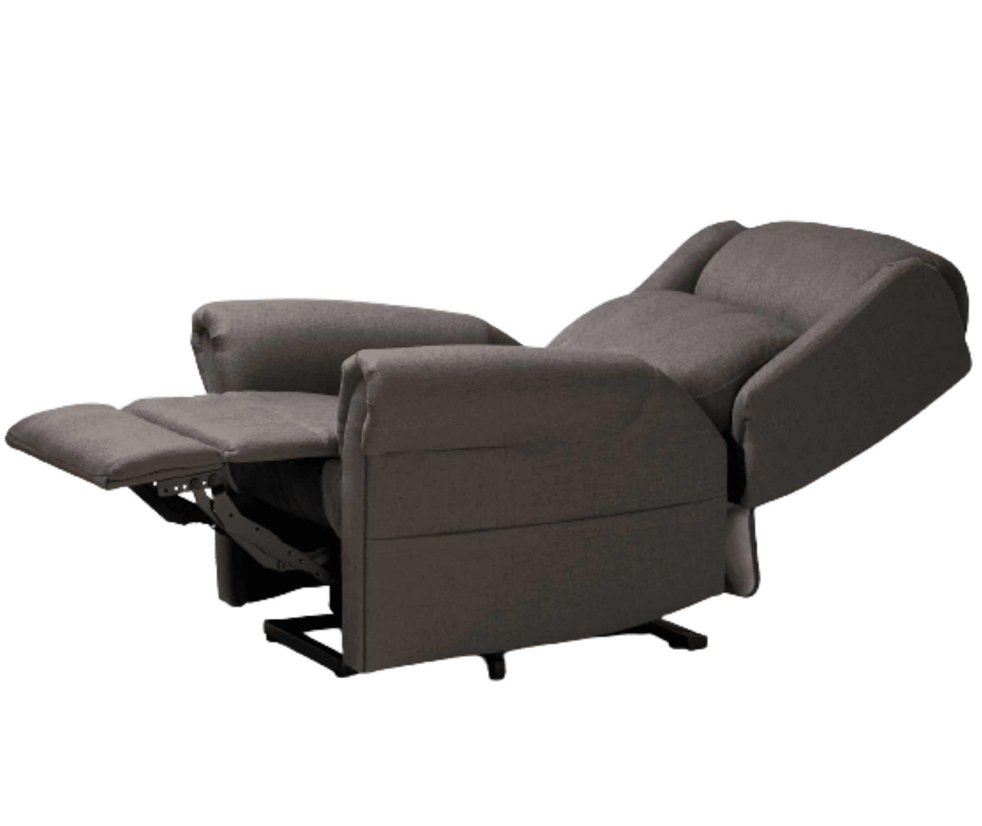 a reclining chair with a foot rest.