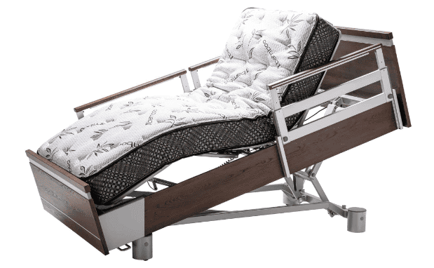 an aura premium bed in chair contour position.