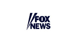 Fox news logo on a black background.