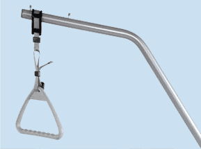 An Aura Premium Wide 48 Upwork hanger with a hook attached to it.