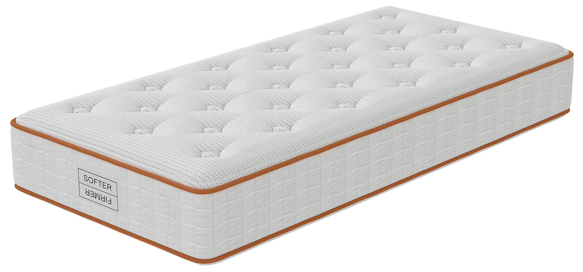 An Image of new Signature Hybrid mattress from left angle. 