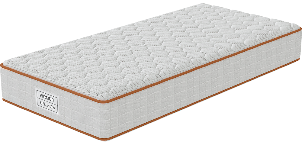 An Image of new Signature Hybrid mattress from left angle. 