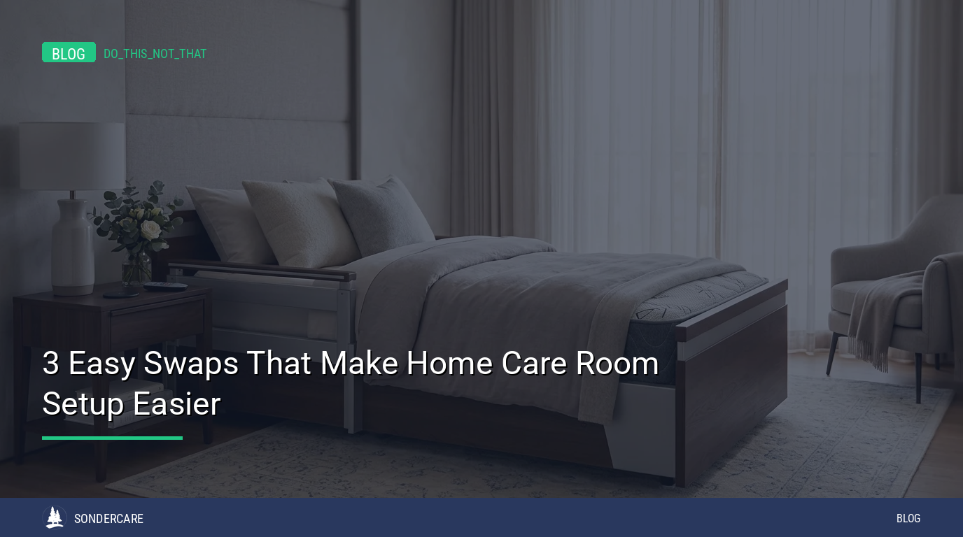 home care room setup