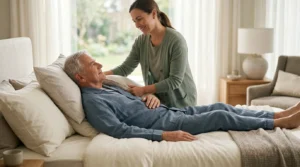 best sleeping position for COPD