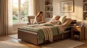 hospice bedroom setup at home