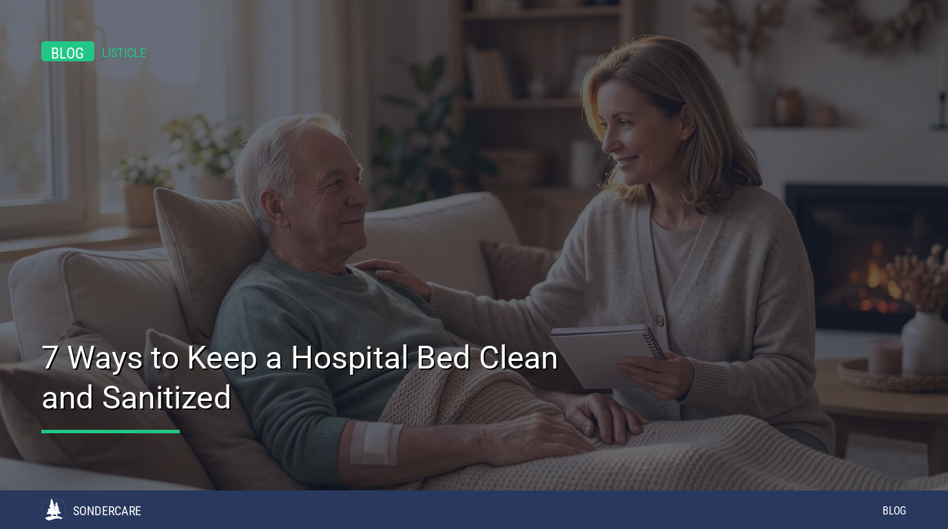 how to keep hospital bed clean