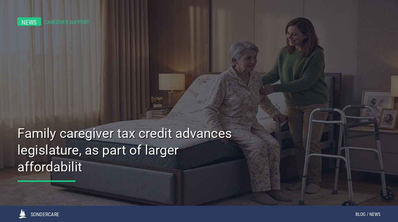 Family Caregiver Tax Credit Advances in Connecticut Legislature as Part of Larger Affordability Push