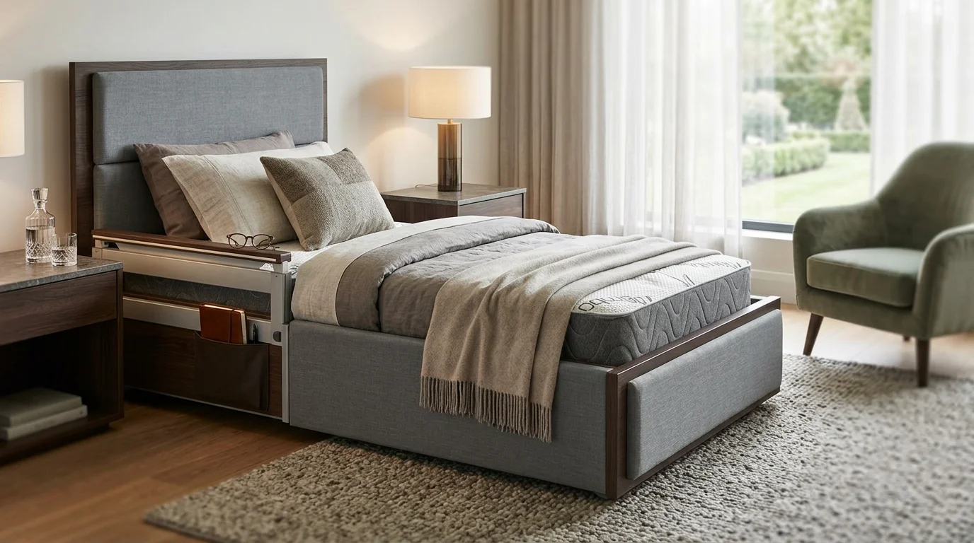 hospital bed that doesn't look like one