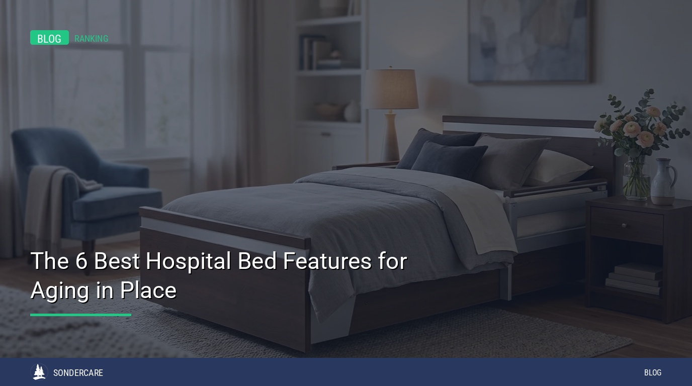 hospital bed features aging in place