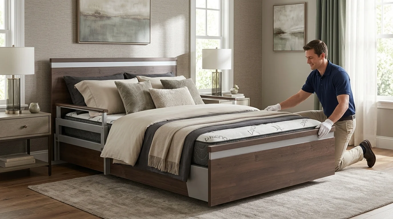 white-glove delivery hospital bed
