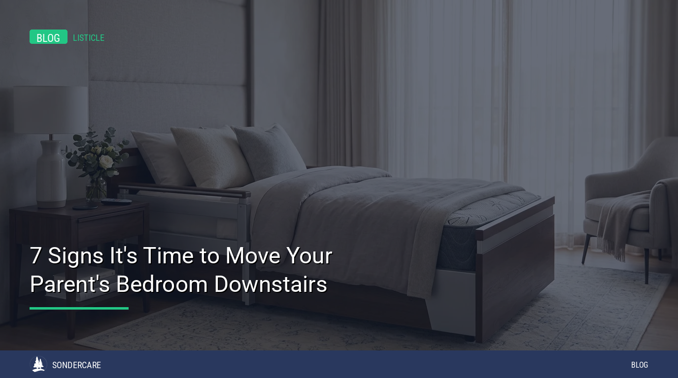 move parent bedroom downstairs