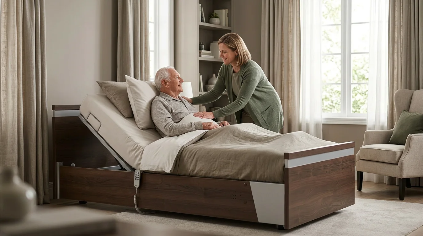 caregiver physical strain hospital bed positioning