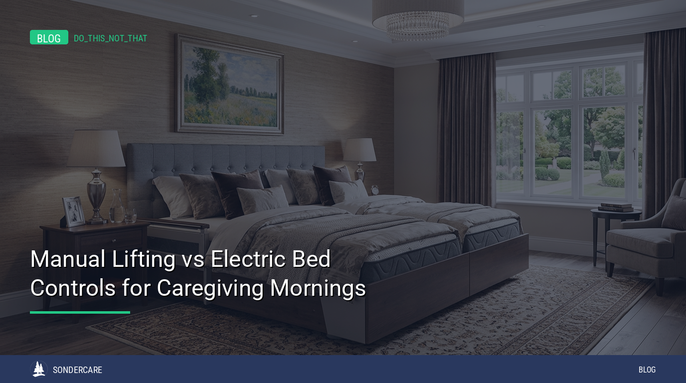 electric bed controls for caregivers