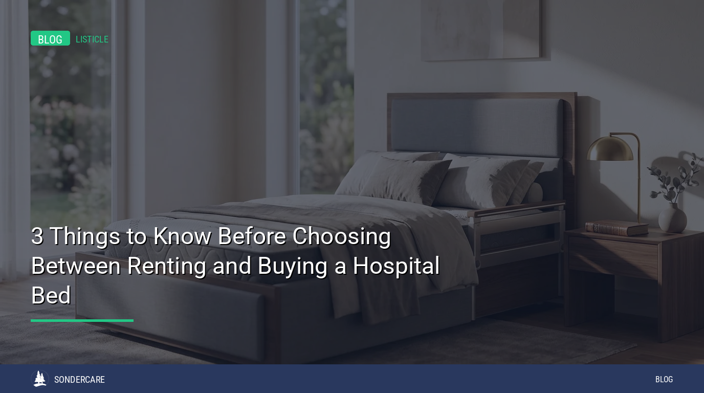 hospital bed rental vs buying