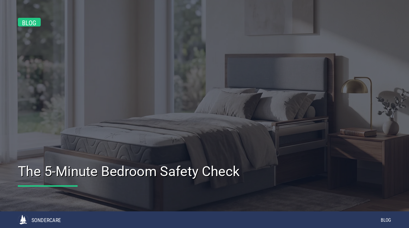 bedroom safety check for seniors