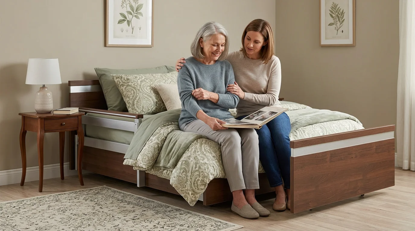 discreet hospital bed for guest room