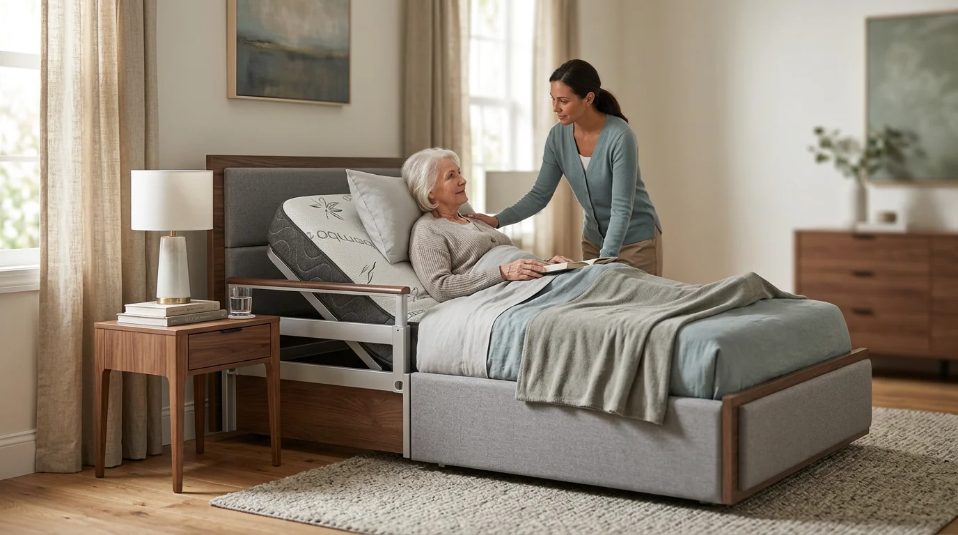 Fowler upright bed positioning easier breathing