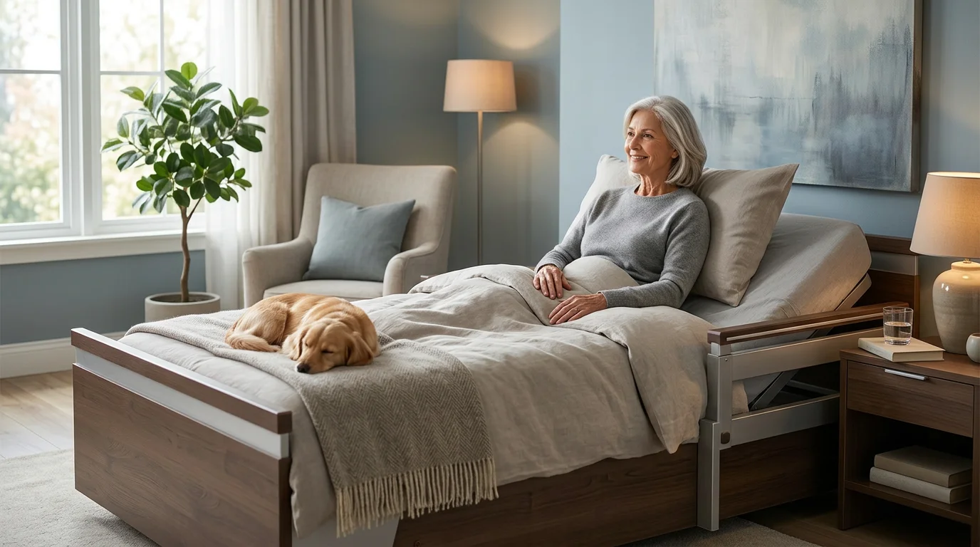 upholstered hospital beds
