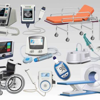 a variety of medical devices are shown here.